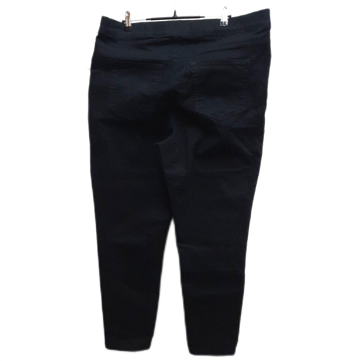 Amazon Essentials Damen Stretch Denim Jeggings Schwarz Mittlere Leibhöhe Elastischer Bund Gr 46 Kurz
