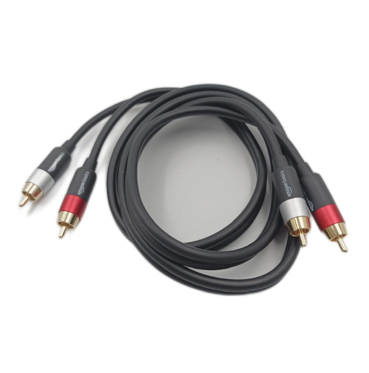Amazon Basics Audiokabel Kabel Zubehör 2 Stecker bis 2 Stecker RCA 12 Meter