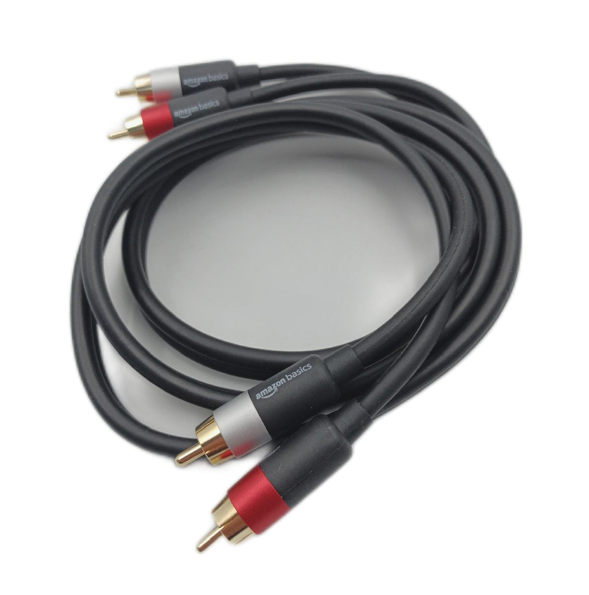 Amazon Basics Audiokabel Kabel Zubehör 2 Stecker bis 2 Stecker RCA 12 Meter