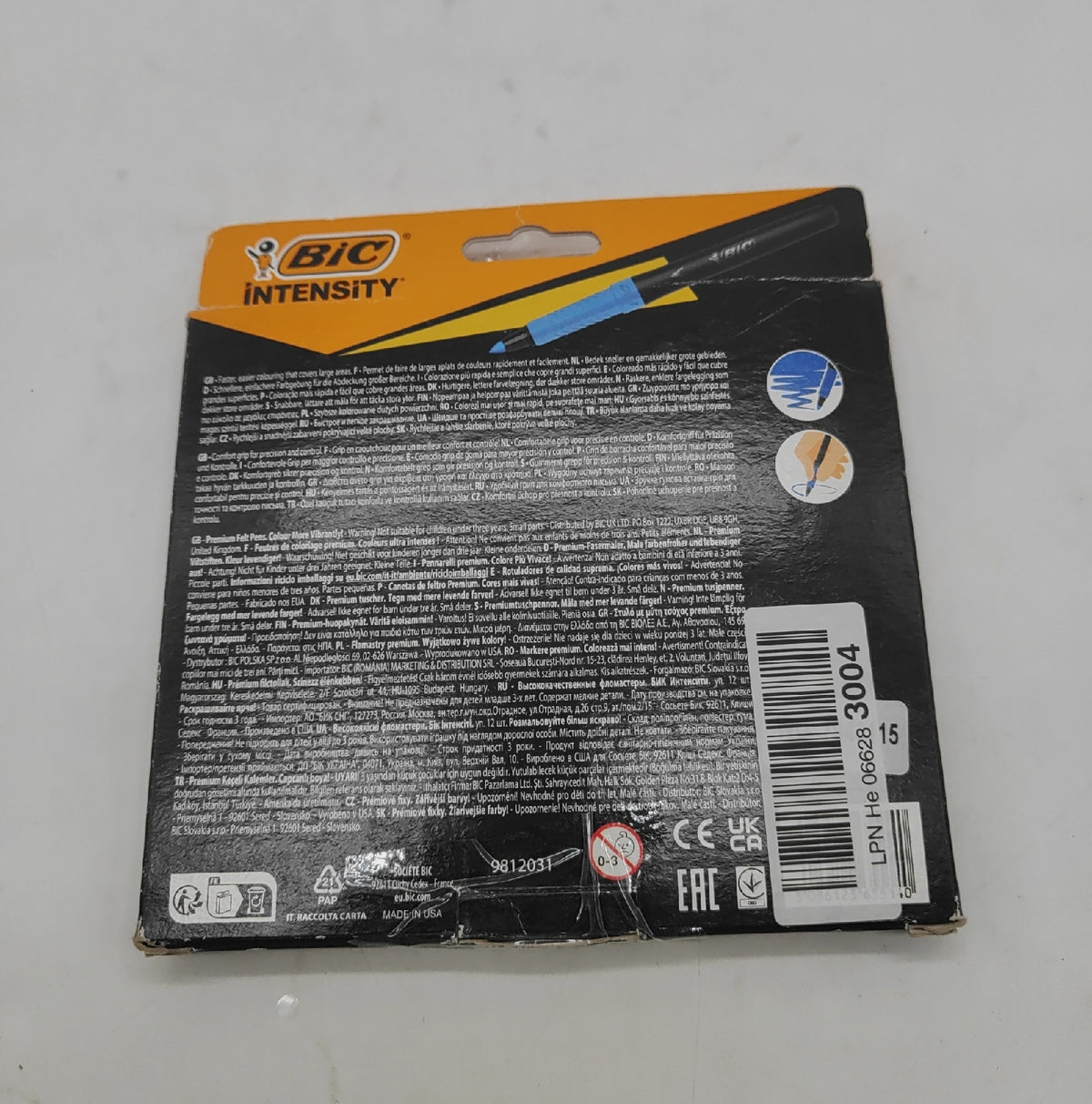 BIC Intensity Premium Filzstifte 11 von 12 Farben Kautschukgriff