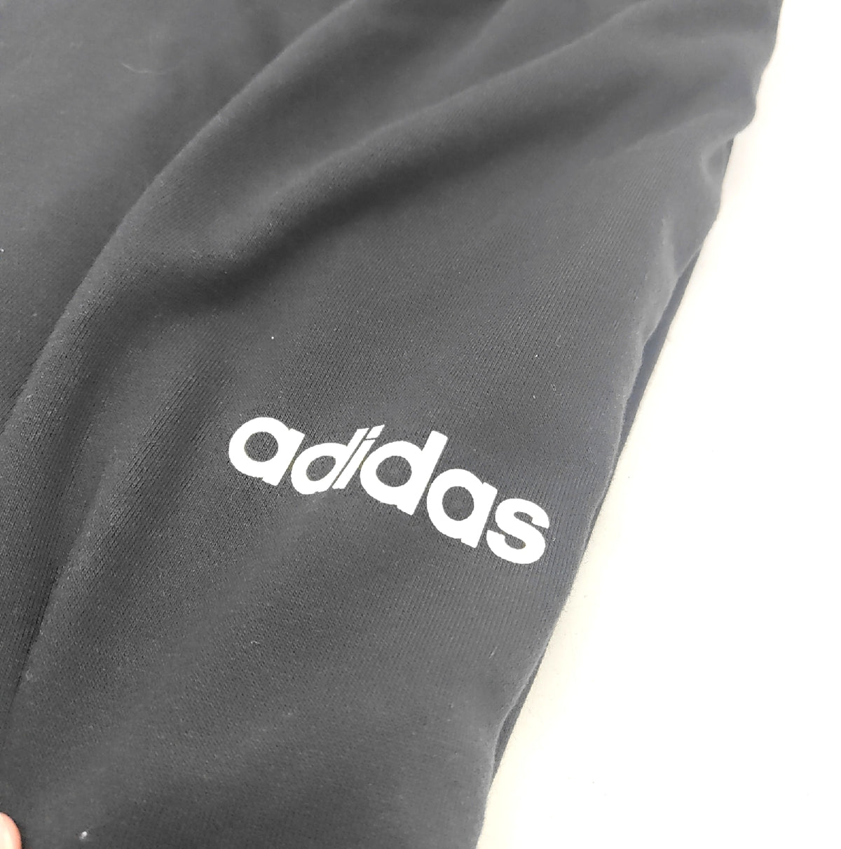adidas PANTS Damen Essentials Linear French Terry Cuffed Pants Schwarz Weiß XL