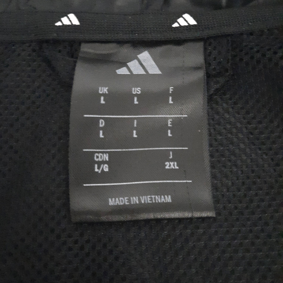 adidas Herren Essential Three Stripes Windbreaker Coat, Black/White, L