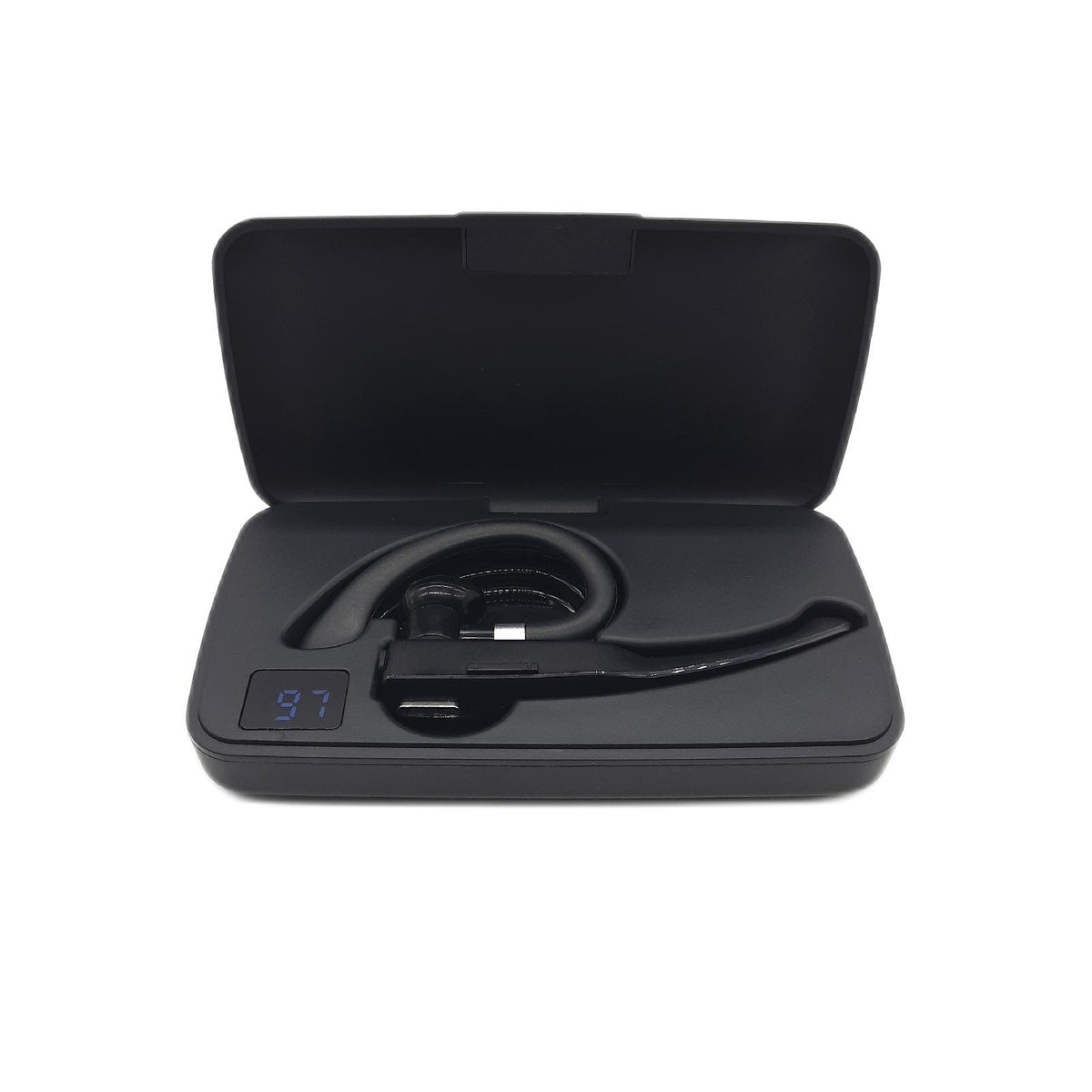 NK Bluetooth 5.0 Ohrhörer Schwarz mit Ladeetui 450 mAh Mikrofon