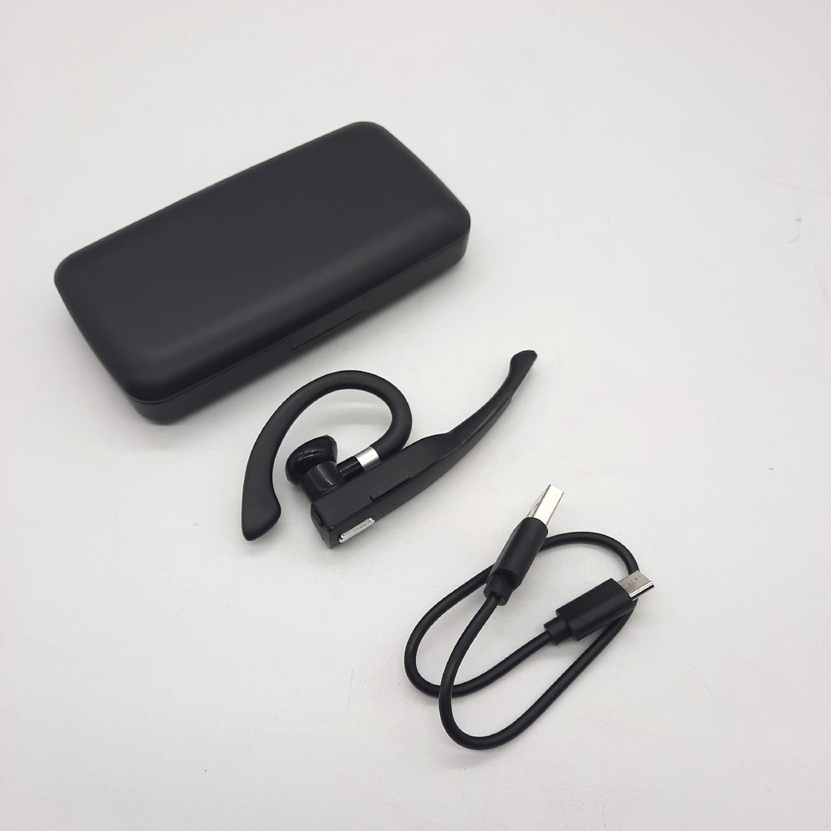 NK Bluetooth 5.0 Ohrhörer Schwarz mit Ladeetui 450 mAh Mikrofon