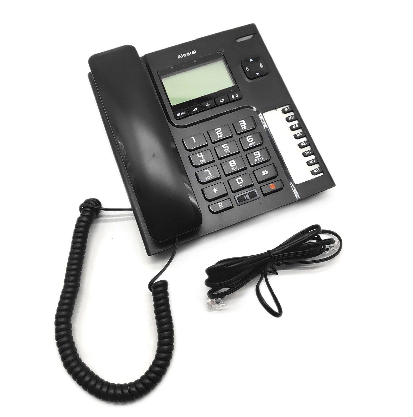 Alcatel Telefon Tischtelefon T78 Schwarz Kabel Anschluss Station Festnetz