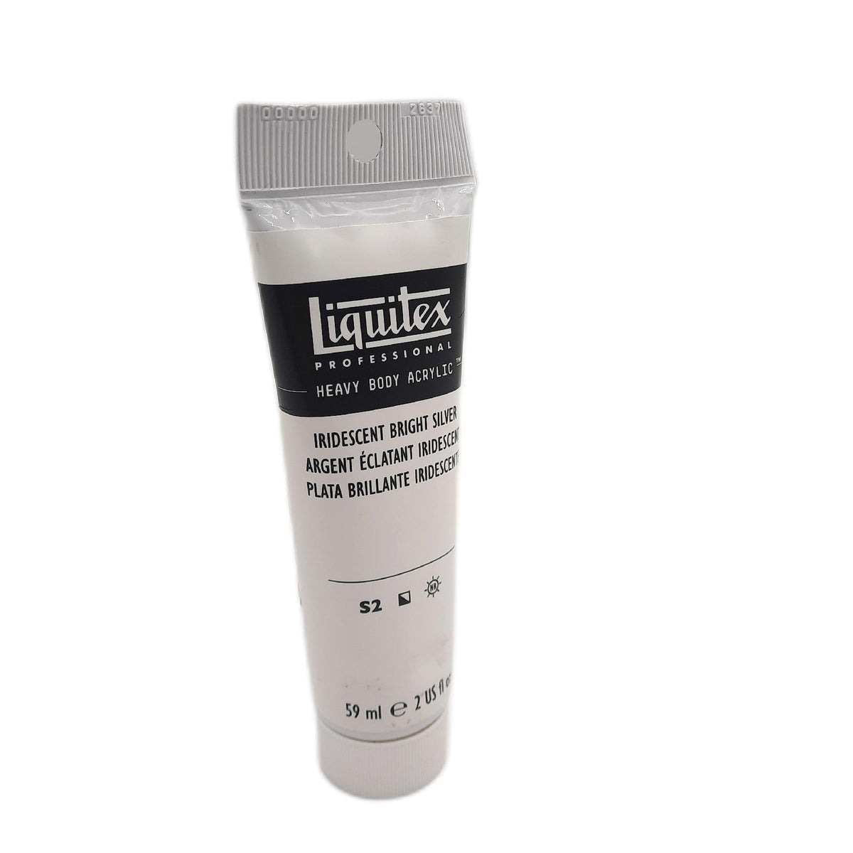 Liquitex 1045236 Heavy Body Acrylfarbe 59 ml Irisierendes helles Silber