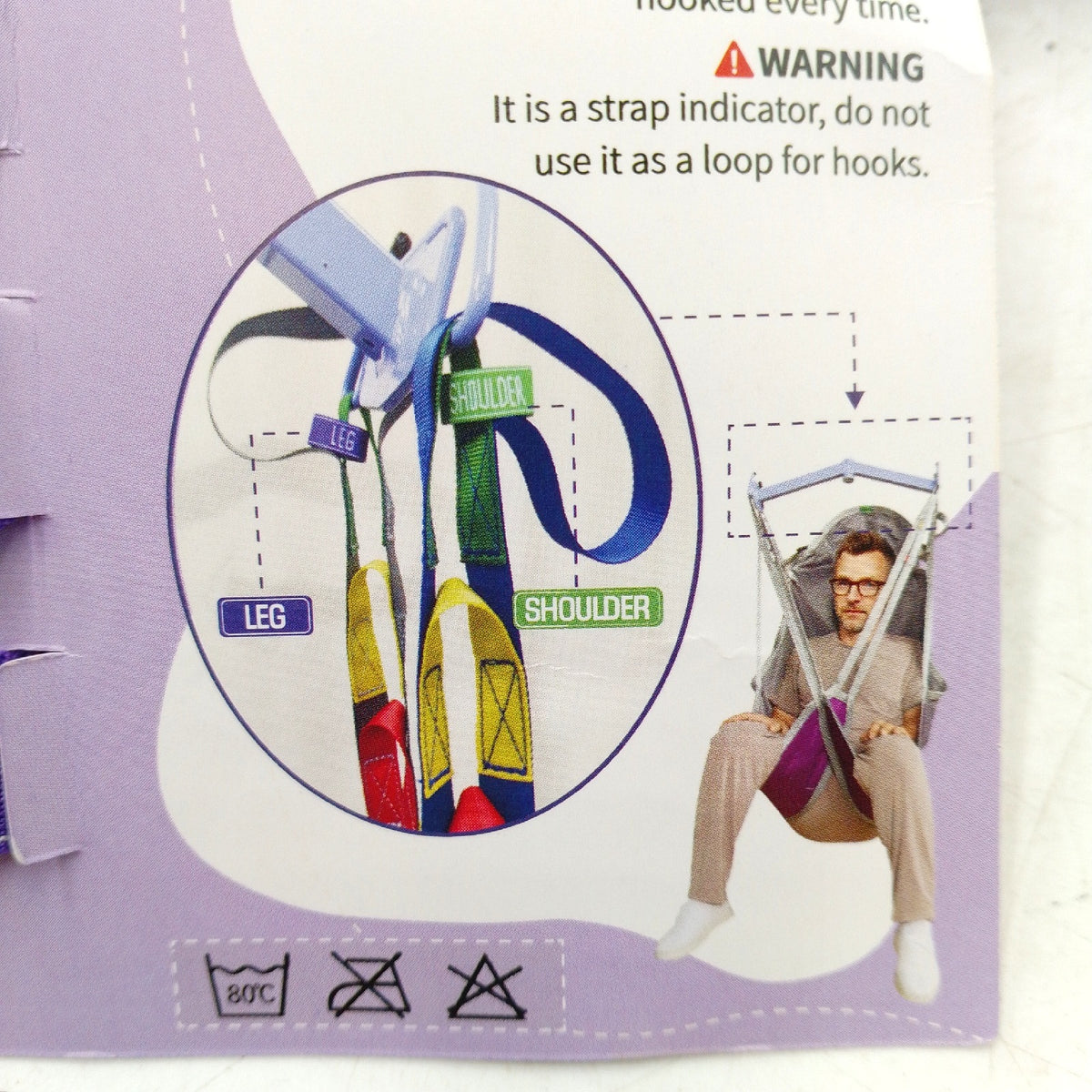Assistive Hygiene Sling Patiententragegurt Patiententrage Gesundheitshilfen Patientenkomfort