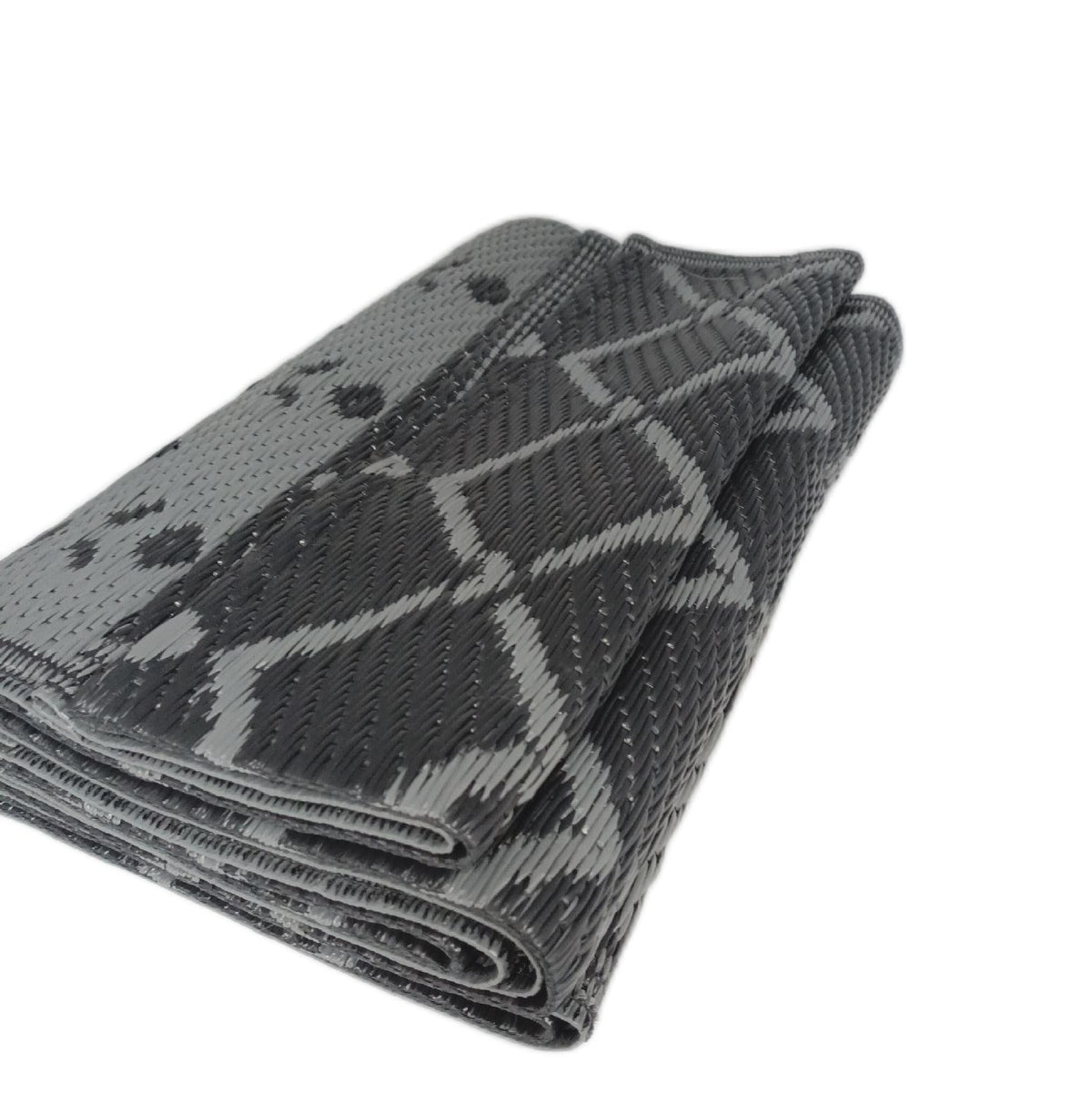 Homaxy Outdoor Teppich Gartenmöbel Zubehör 120x180cm Schwarz Grau Strapazierfähig