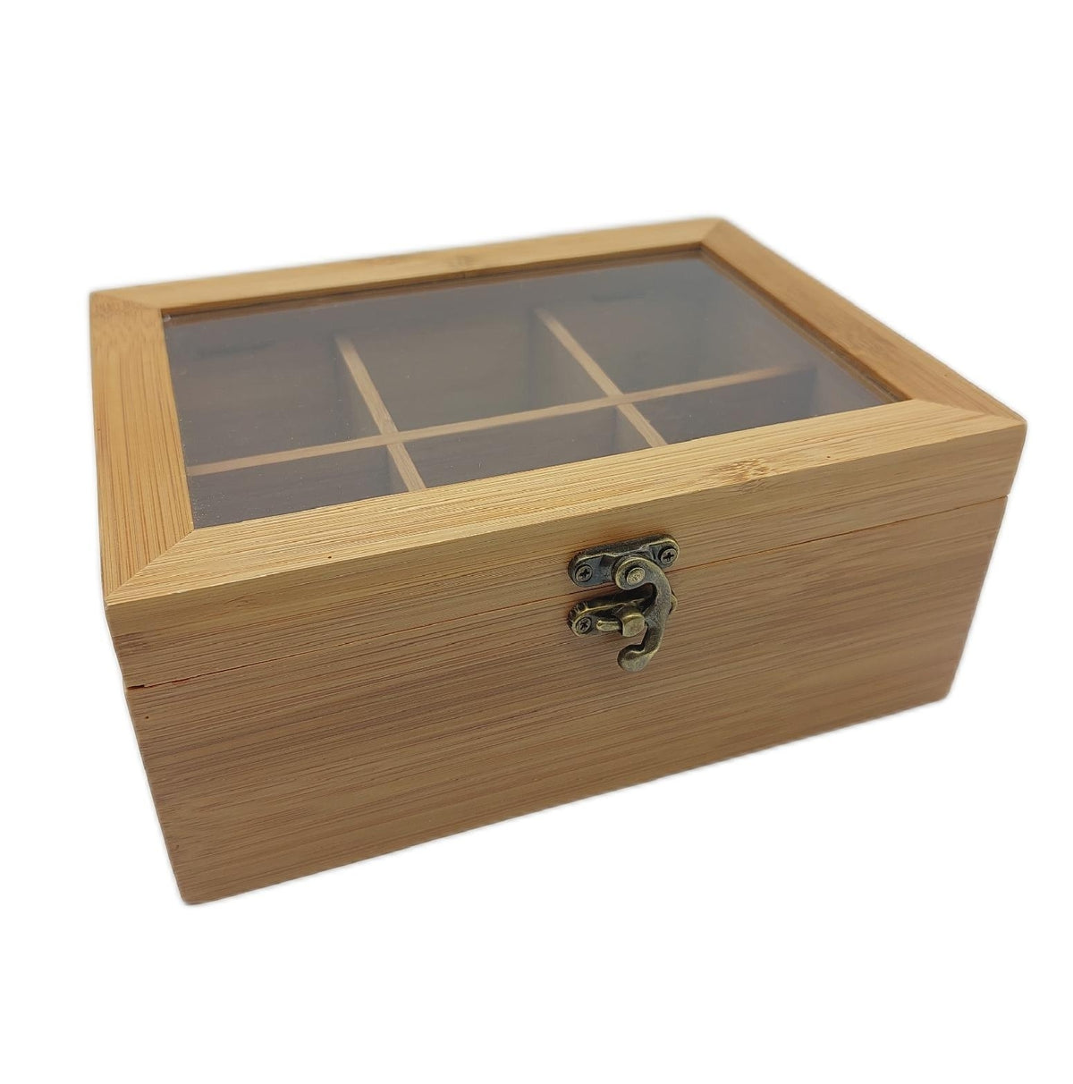 Kesper Teebox aus FSC zertifiziertem Bambus dunkelbraun 215 x 16 x 9 cm 59902