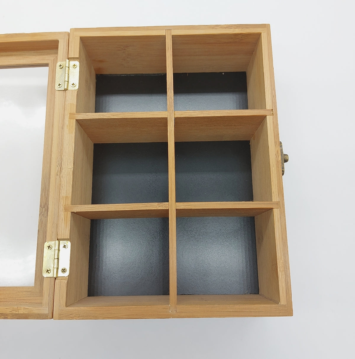 Kesper Teebox aus FSC zertifiziertem Bambus dunkelbraun 215 x 16 x 9 cm 59902