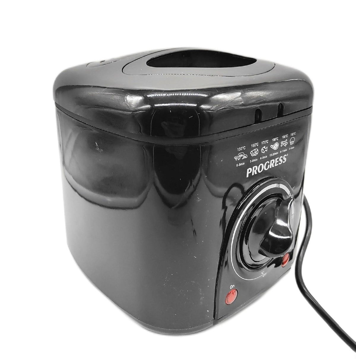 Progress Fritteuse Küchengeräte Kompakt 1 Liter 950 Watt Antihaft Beschichtung