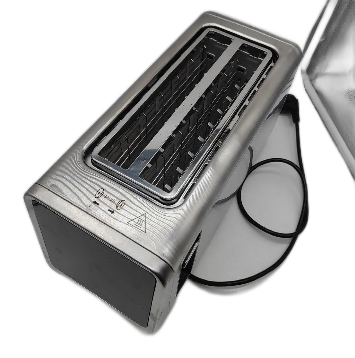 Yabano Toaster 4 Scheiben Touchscreen Memory Funktion wird heiß rastet nicht ein