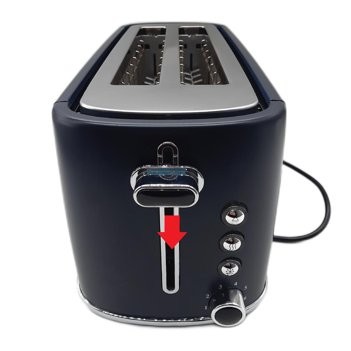 Terraillon Toaster Küchengeräte New Moon langer Toaster 2 große Schlitze