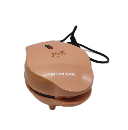 Bestron Mini Waffeleisen Osterhasen Design Antihaftbeschichtung Waffelgroesse 10cm Orange