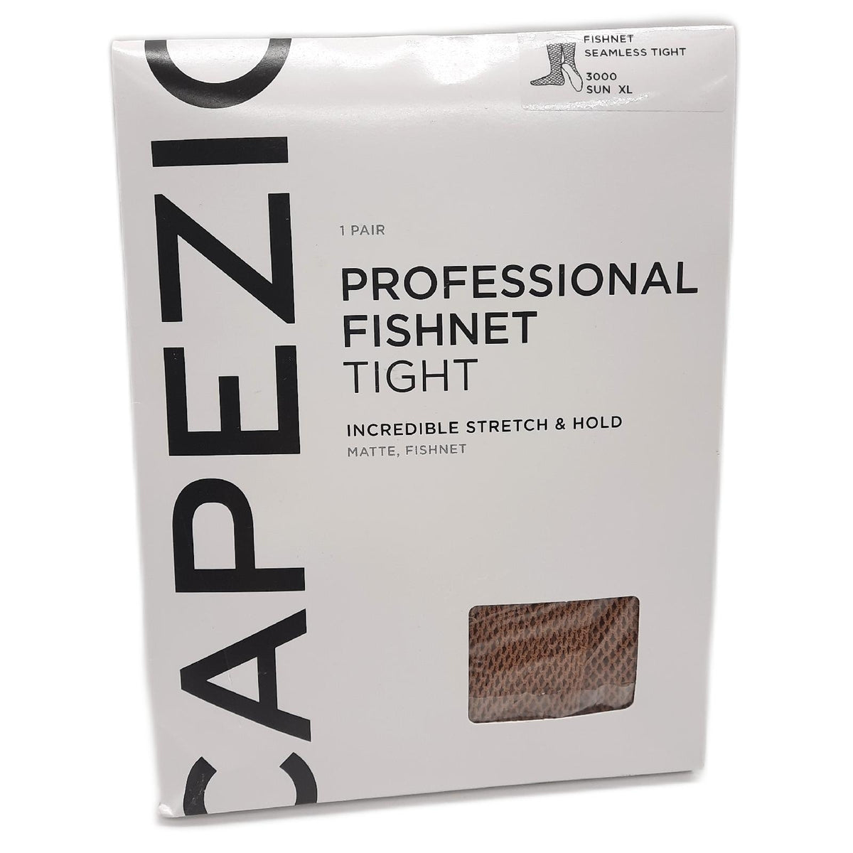Capezio Professional Fishnet Seamless Tight Strumpfhose Damen Suntan XL Netzstrumpfhose