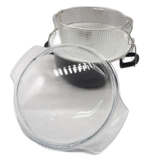 Premier Housewares Fritteuse Küchengeräte Metall 5 Liter groß leistungsstark praktisch