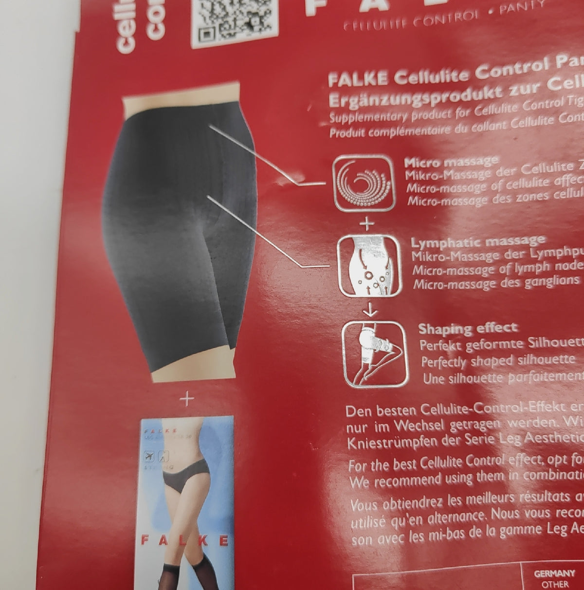 FALKE Damen Oberschenkel Shapewear Cellulite Control 80 DEN Grösse M blickdicht