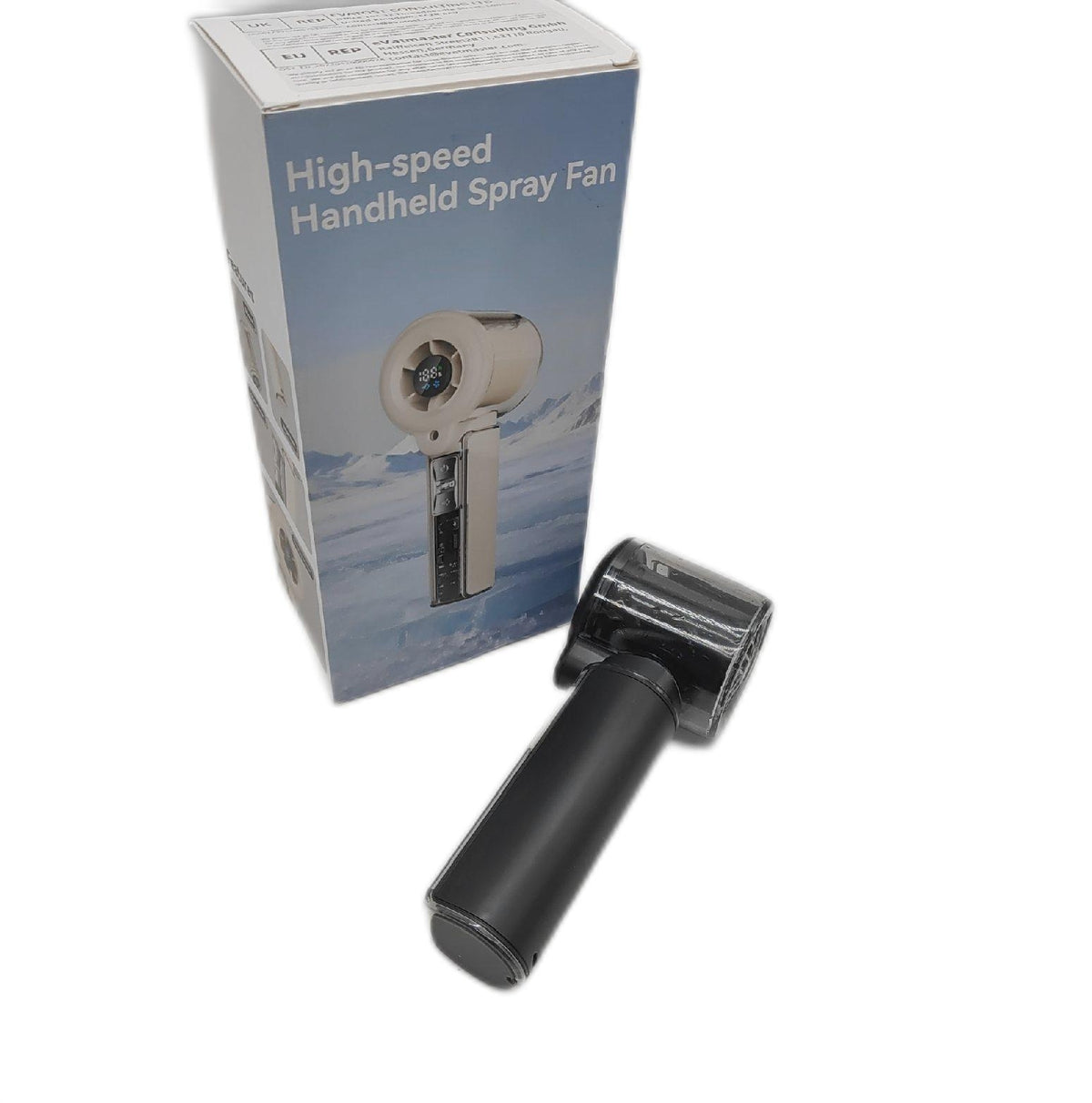 Handventilator tragbarer Ventilator mit USB Akku 3000mAh Wasserfunktion leise und kompakt