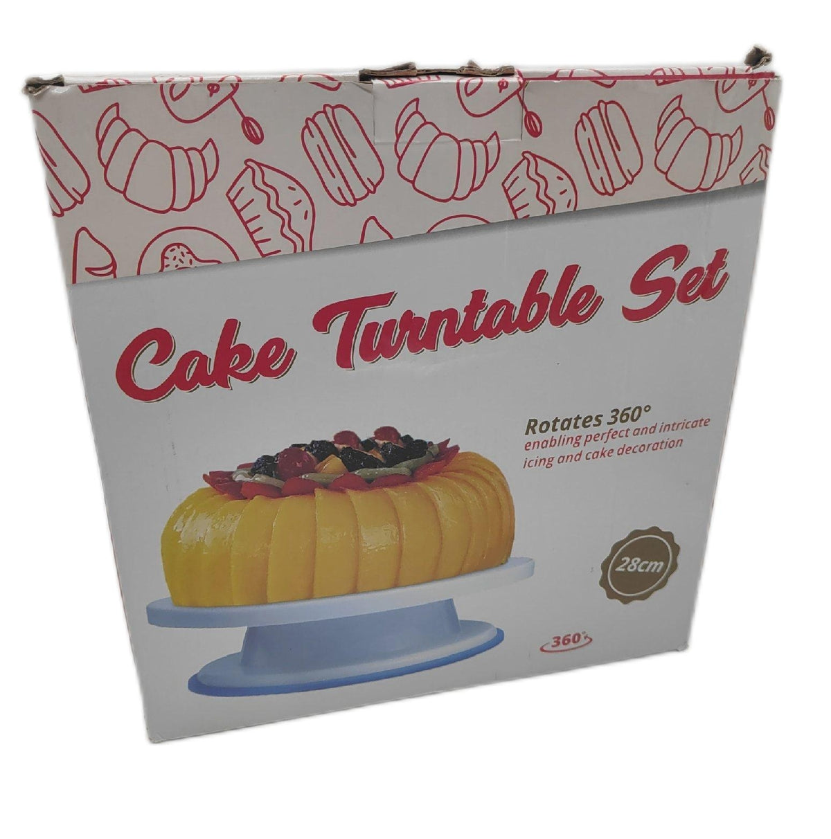 Comforty Torten Zubehör Backzubehör Set mit 71 Teilen Cake Stand Drehteller für Tort