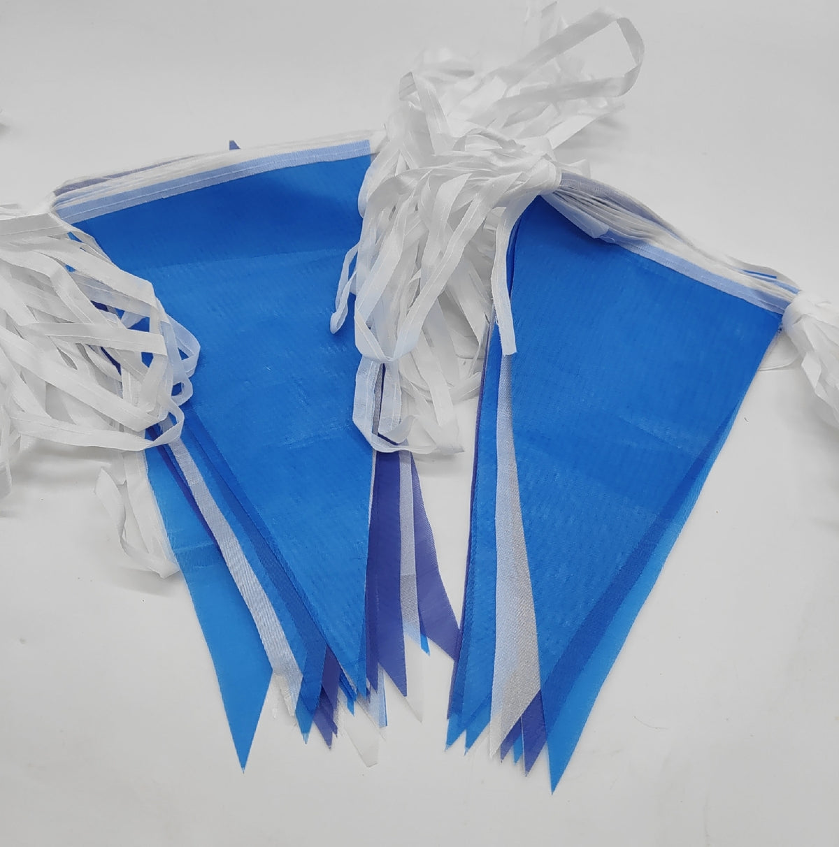 Wimpelkette 40 Meter Blau Weiss Party Garten Dekoration Outdoor Sommer Feier