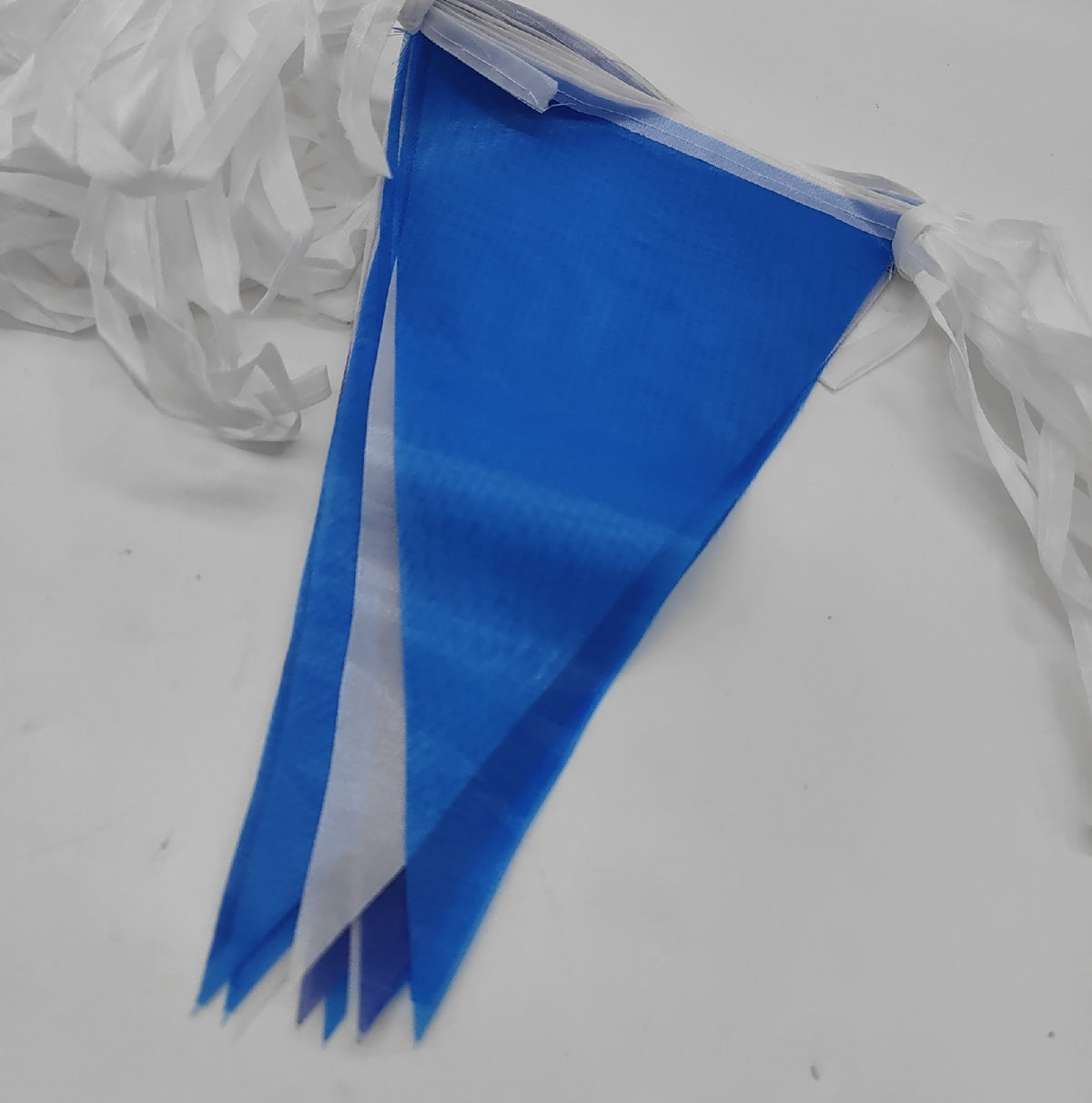 Wimpelkette 40 Meter Blau Weiss Party Garten Dekoration Outdoor Sommer Feier