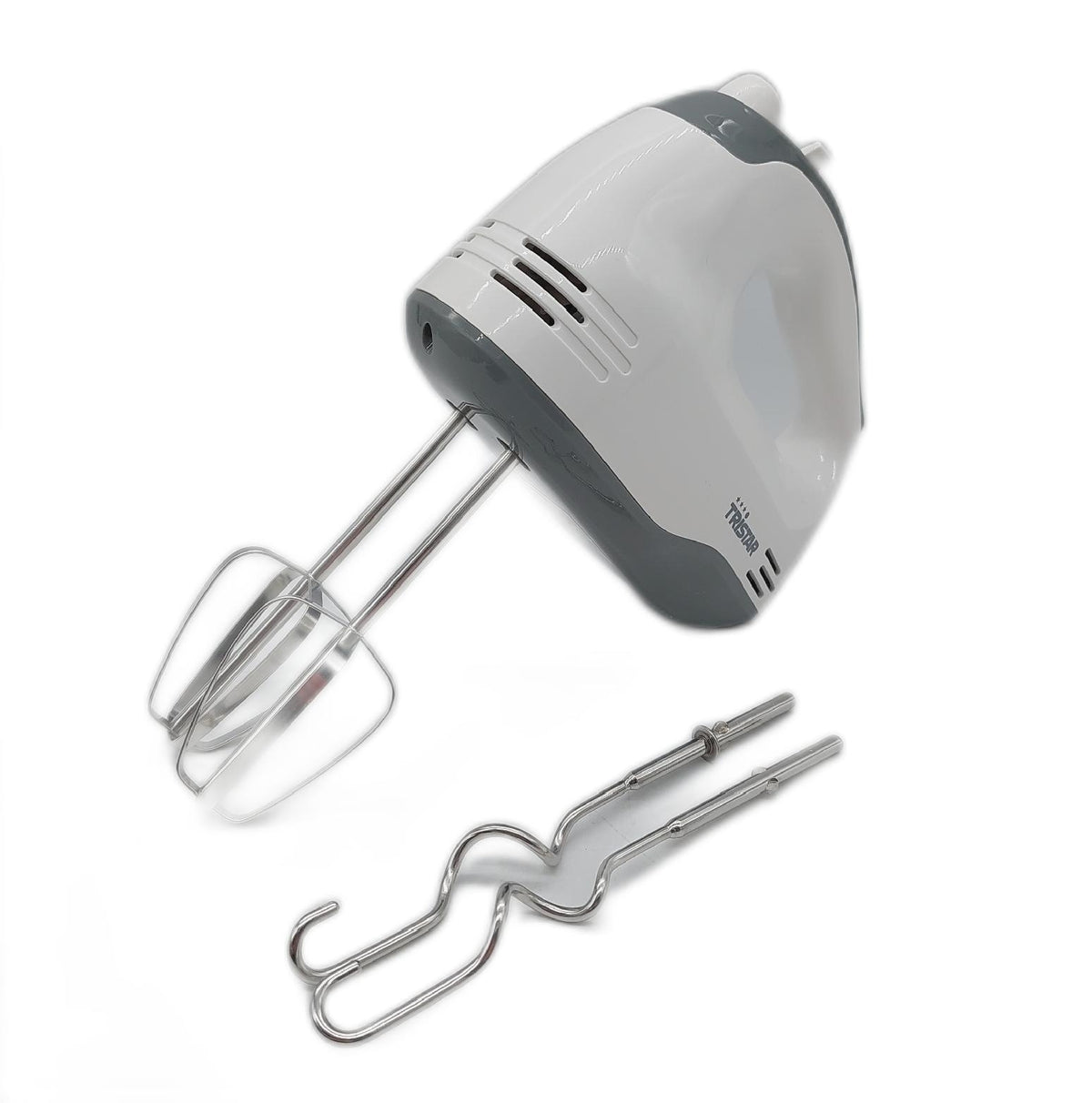 Tristar Handmixer MX4203 5 Geschwindigkeitsstufen 200W Edelstahl Rührbesen Knethaken BPA frei