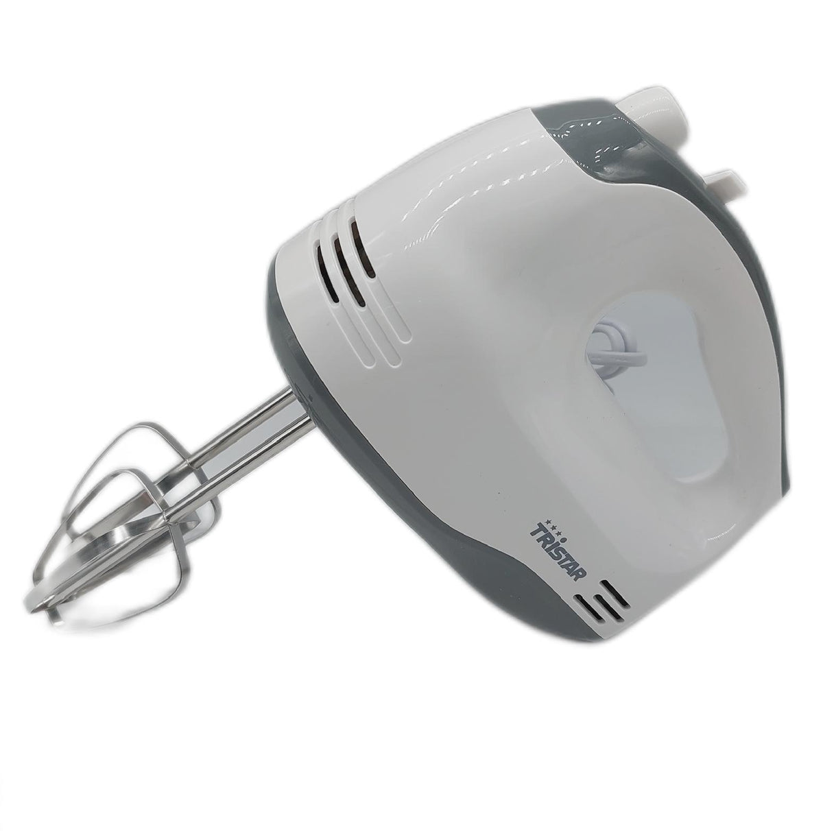 Tristar Handmixer MX4203 5 Geschwindigkeitsstufen 200W Edelstahl Rührbesen Knethaken BPA frei