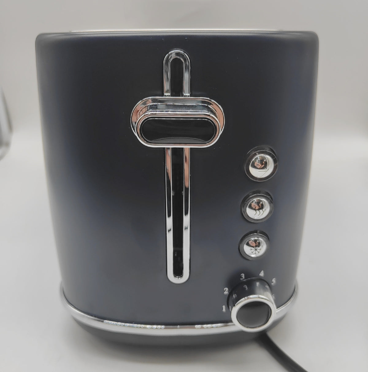 Terraillon New Moon langer Toaster 2 extra große Schlitze 6 Stufen Auftauen Aufwärmen blau