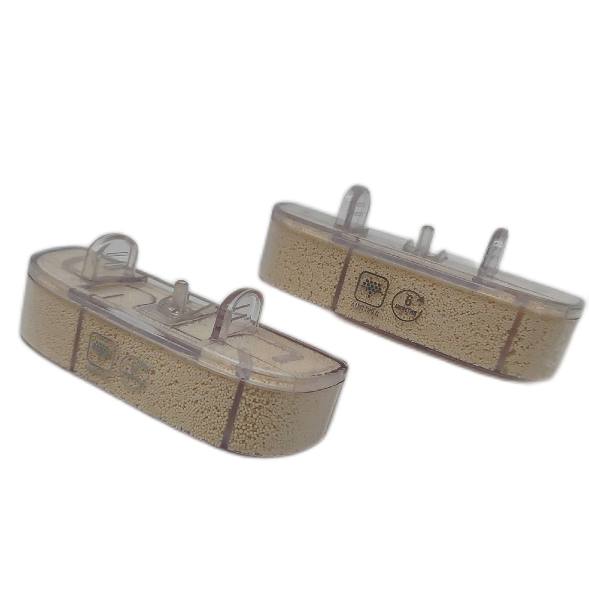 Rowenta ZR005806 Kalkpatronen Set mit 2 Anti Kalk Kartuschen Kunststoff und Schaumstoff