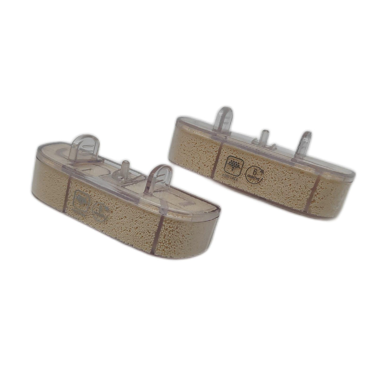 Rowenta ZR005806 Kalkpatronen Set mit 2 Anti Kalk Kartuschen Kunststoff und Schaumstoff