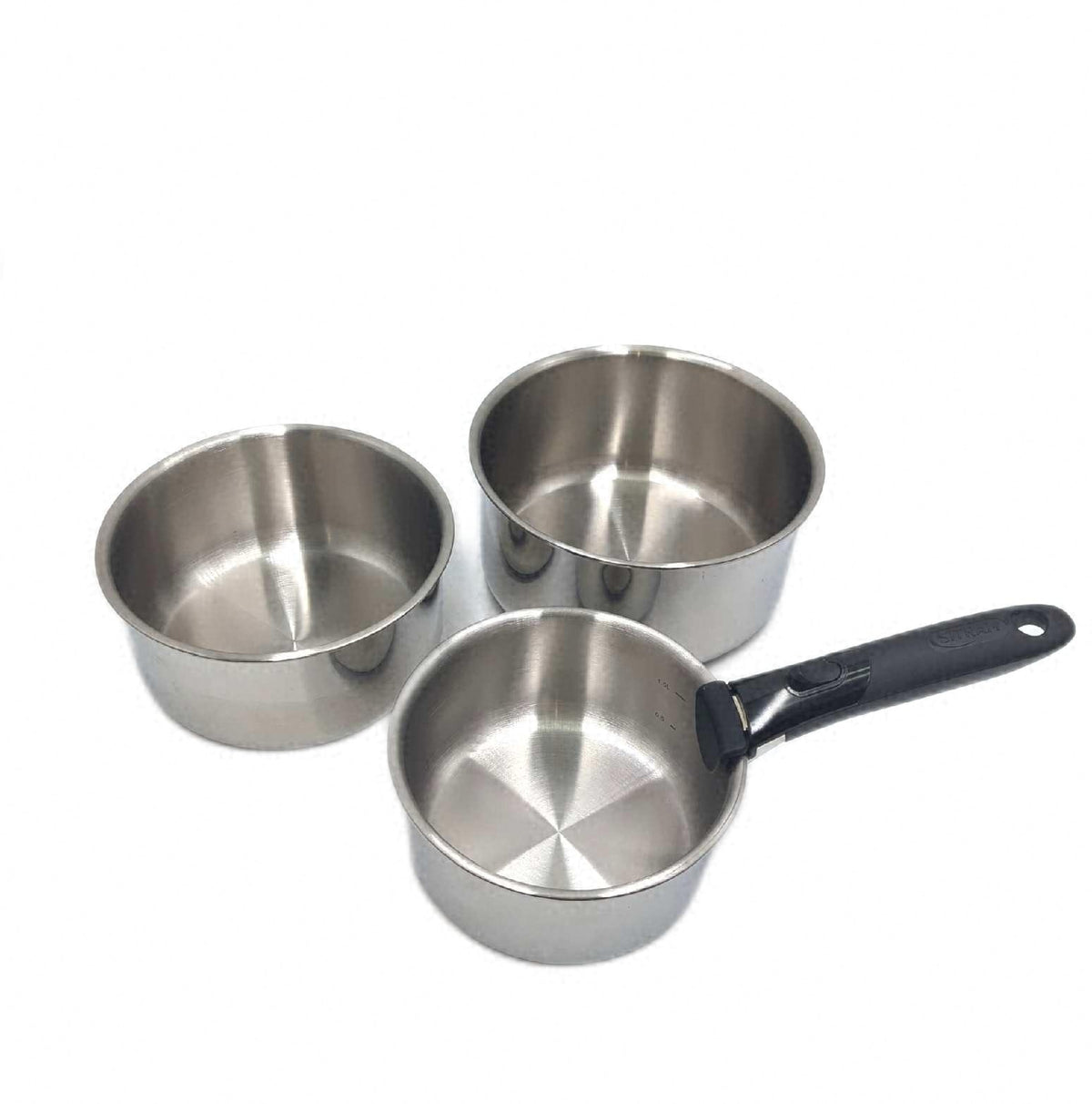 Sitram 713511 Kochtopf Set 3 Töpfe 16 18 20 cm mit abnehmbarem Griff