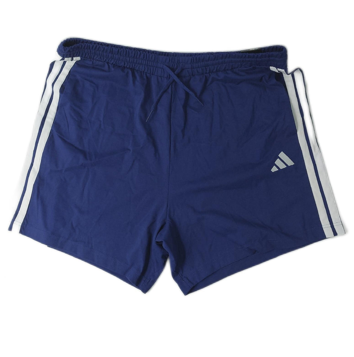 adidas Shorts Herren Essential Three Stripes Single Jersey 7In Dark Blue White XXL