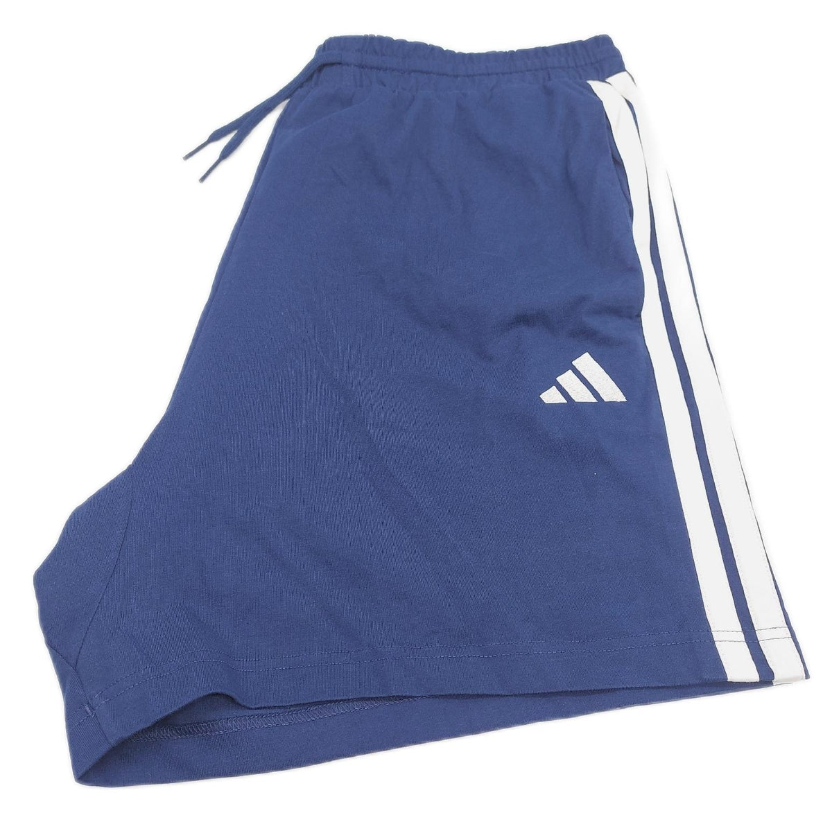 adidas Shorts Herren Essential Three Stripes Single Jersey 7In Dark Blue White XXL