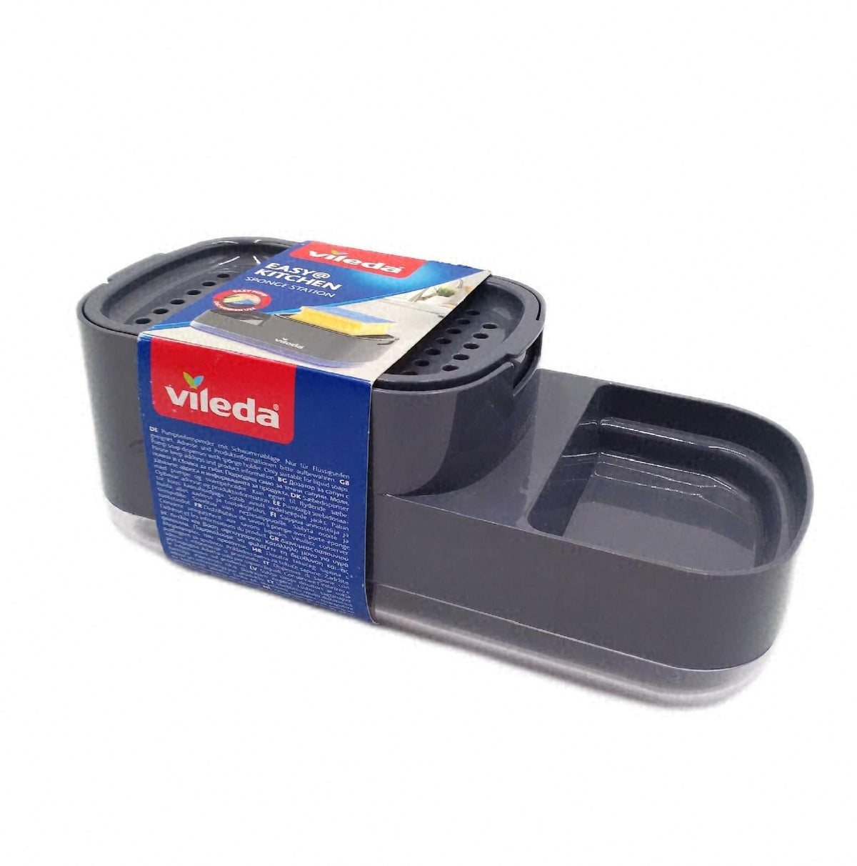 Vileda Pump Spuelmittelspender Schwammhalter praktische 2 in 1 Loesung fuer die Kuche