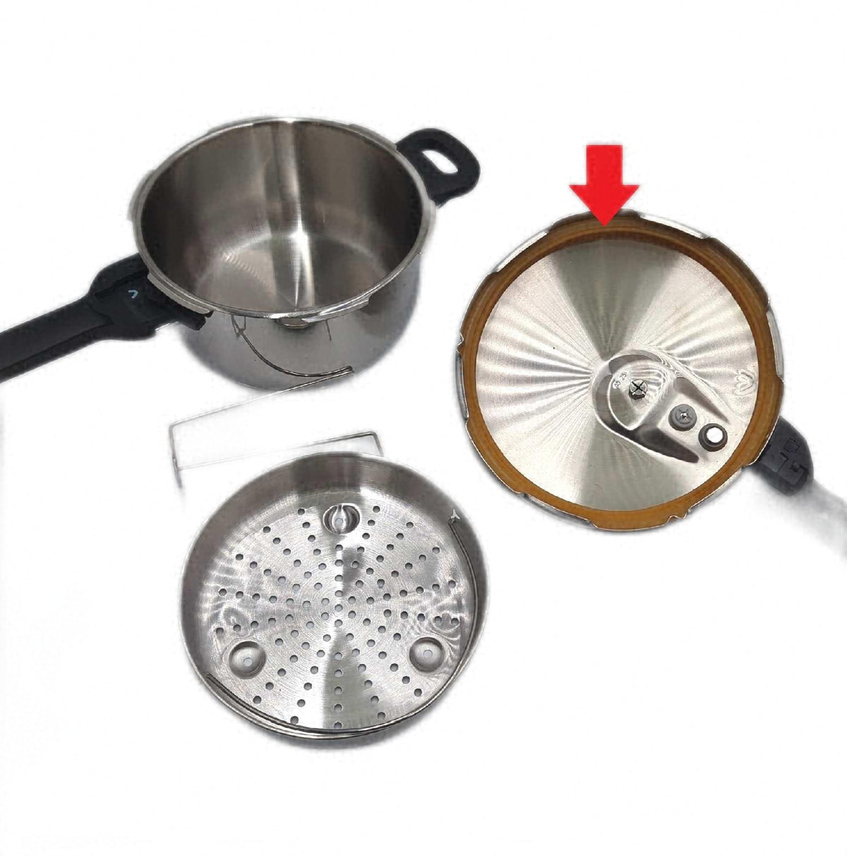 Tefal Mini Schnellkochtopf 3 Liter Edelstahl Dichtring verfärbt