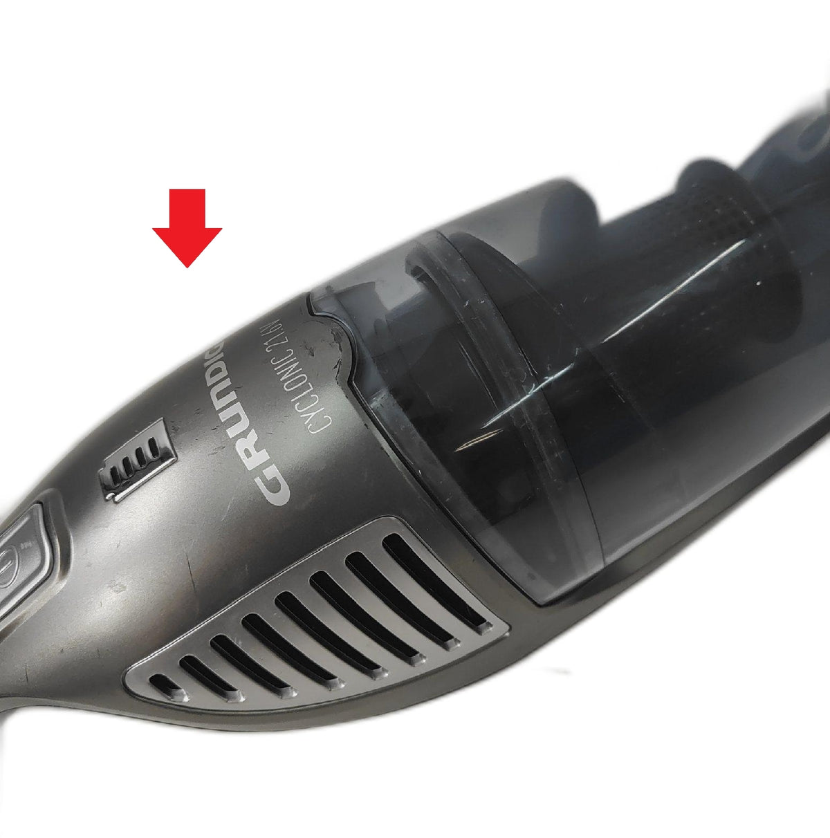 Grundig Akku und Handstaubsauger VCH9832 2 in 1 Grau 05 Liter mit Nutzspuren