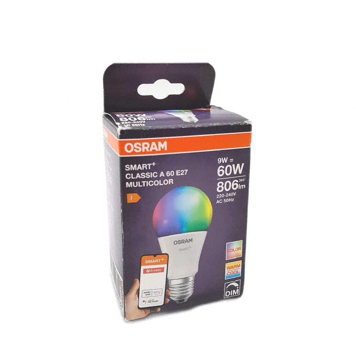 Osram SMART LED Lampe A60 E27 9W ZigBee RGBW Farben Kolbenform Licht bulb