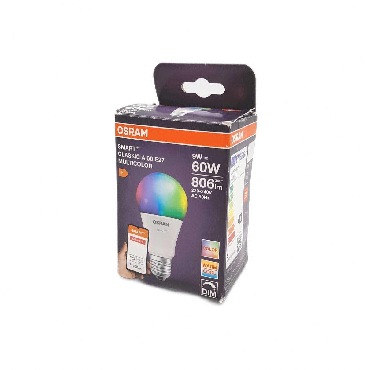 Osram SMART LED Lampe A60 E27 9W ZigBee RGBW Farben Kolbenform Licht bulb