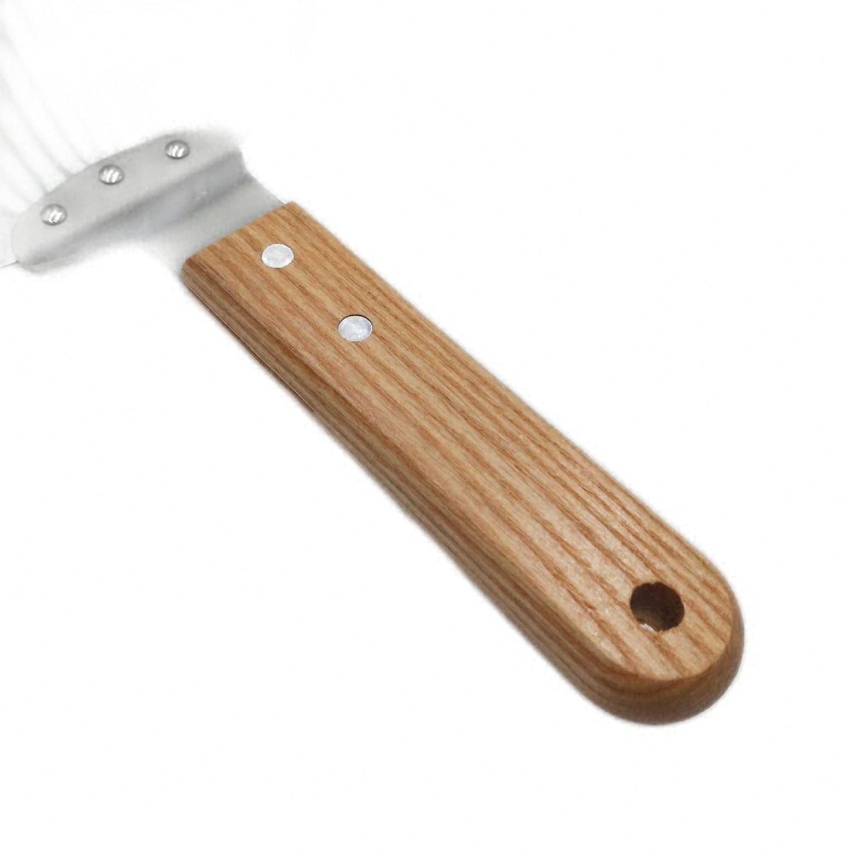 Holzgriff Pizzaschaufel Pizzaschieber Edelstahl Perforiert 10 Zoll Pizzaschieber Holzgriff