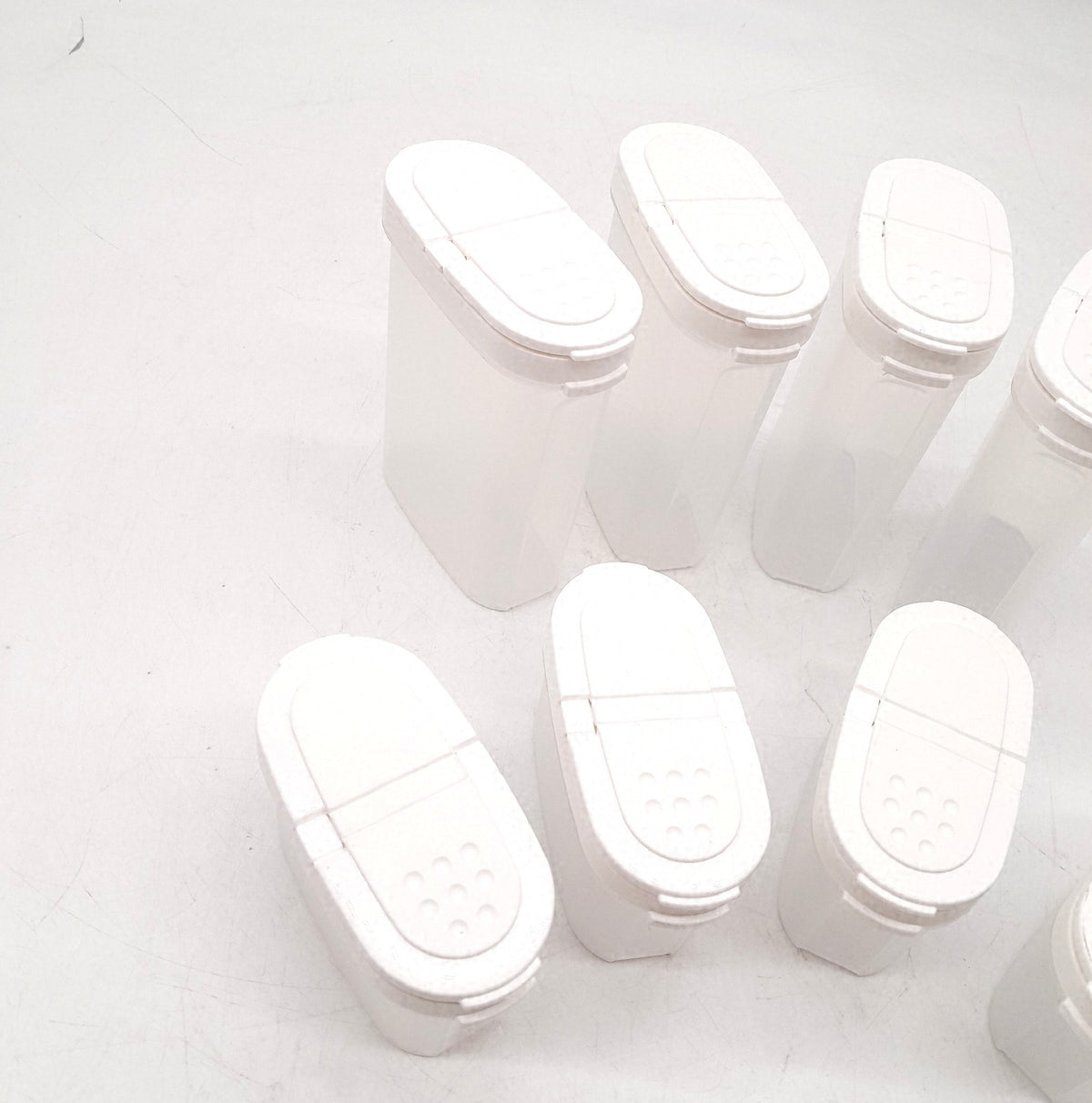 Premium Gewuerzboxen Aufbewahrungsboxen fuer Gewuerze in gross Gewuerzbehälter transparent BPA frei