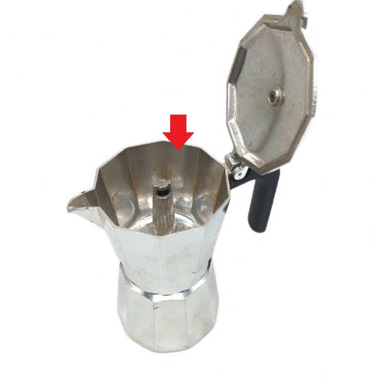 Monix Induction Express Aluminium Induktionskaffeemaschine 6 Tassen sichtbare Verschmutzungen