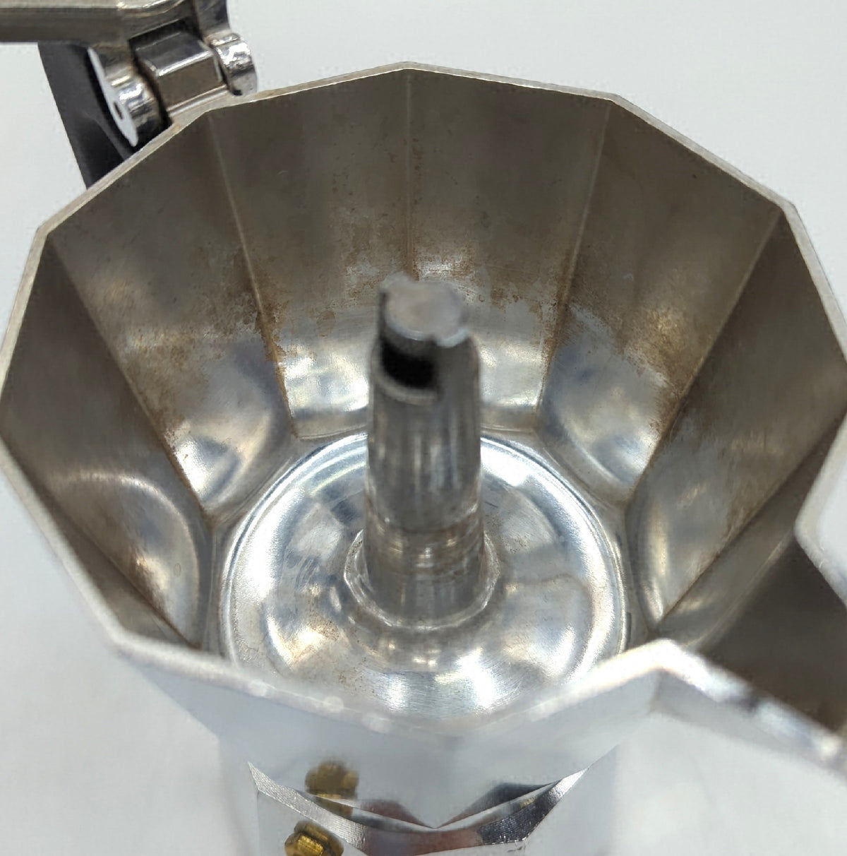 Monix Induction Express Aluminium Induktionskaffeemaschine 6 Tassen sichtbare Verschmutzungen