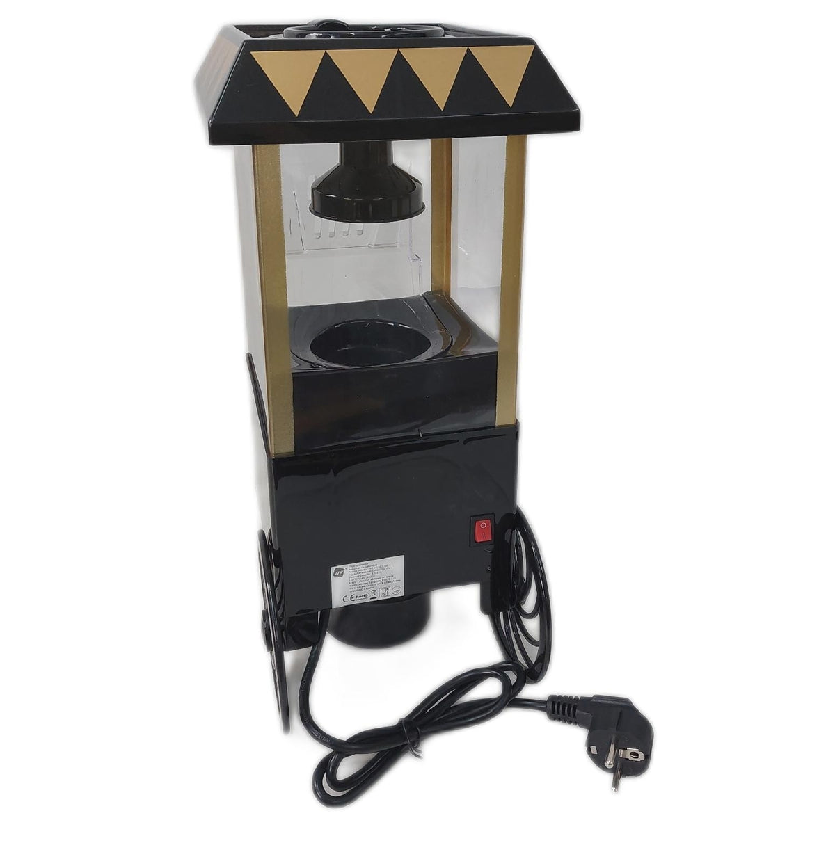 NK Popcornmaschine Küchengerät Haushaltsgeräte Retro Heißluft Technik ohne Öl schnell
