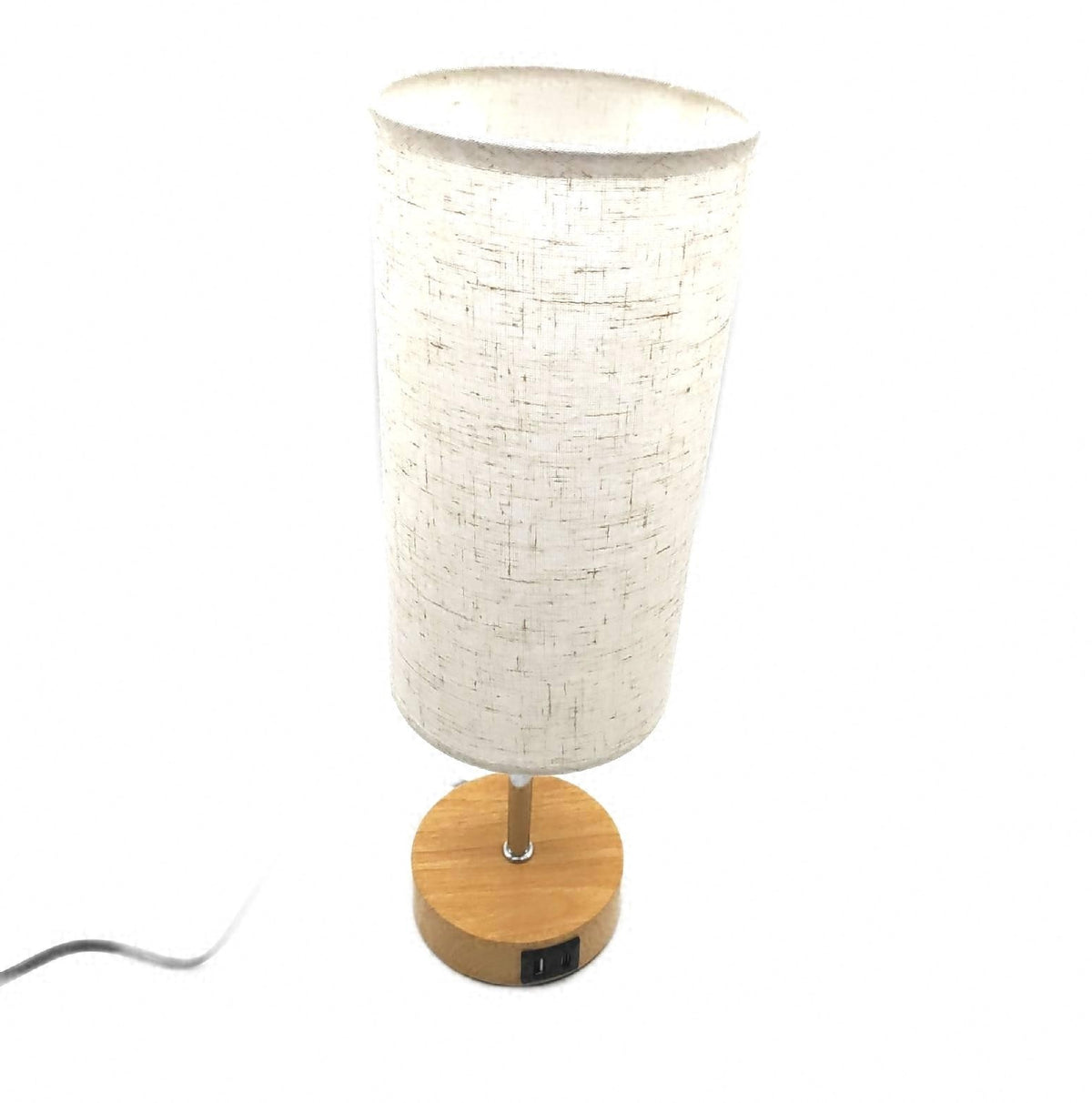 UPXNBOR Nachttischlampe Touch Tischlampe Dimmbar USB Stoff leicht ab