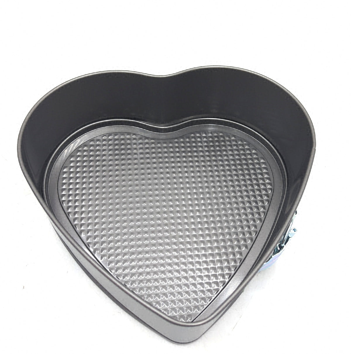 Herzbackform 22 24 cm Springform Flachboden Schwarz Metallic fehlt 20 cm