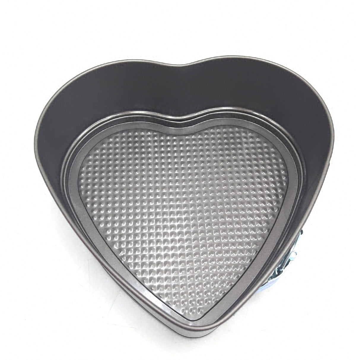 Herzbackform 22 24 cm Springform Flachboden Schwarz Metallic fehlt 20 cm