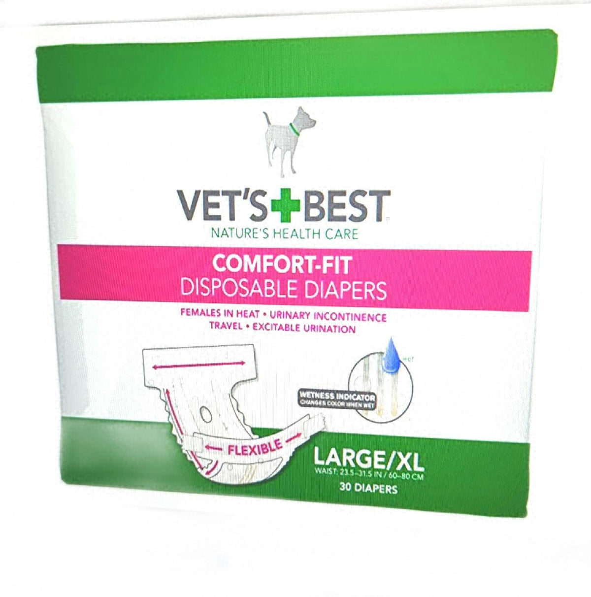 Vets Best Comfort Fit Hundewindeln Einwegwindeln für Hündinnen bequem und sicher
