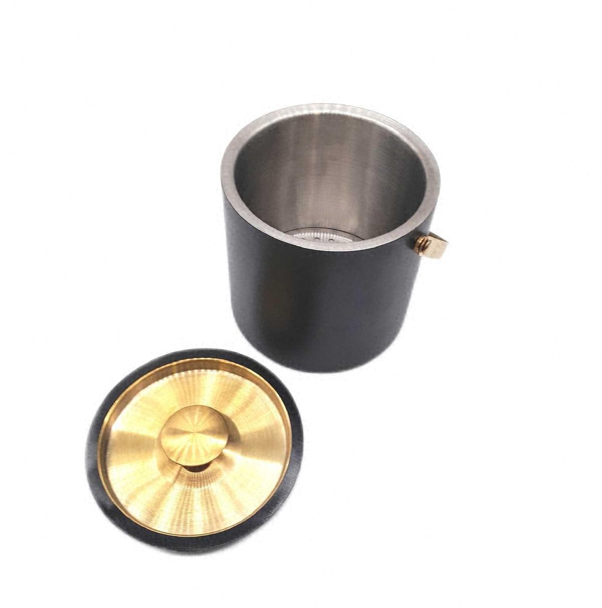 Eiswuerfelbehaelter Edelstahl 3 2L isolierter Eiskuebel mit Silikondeckel modern