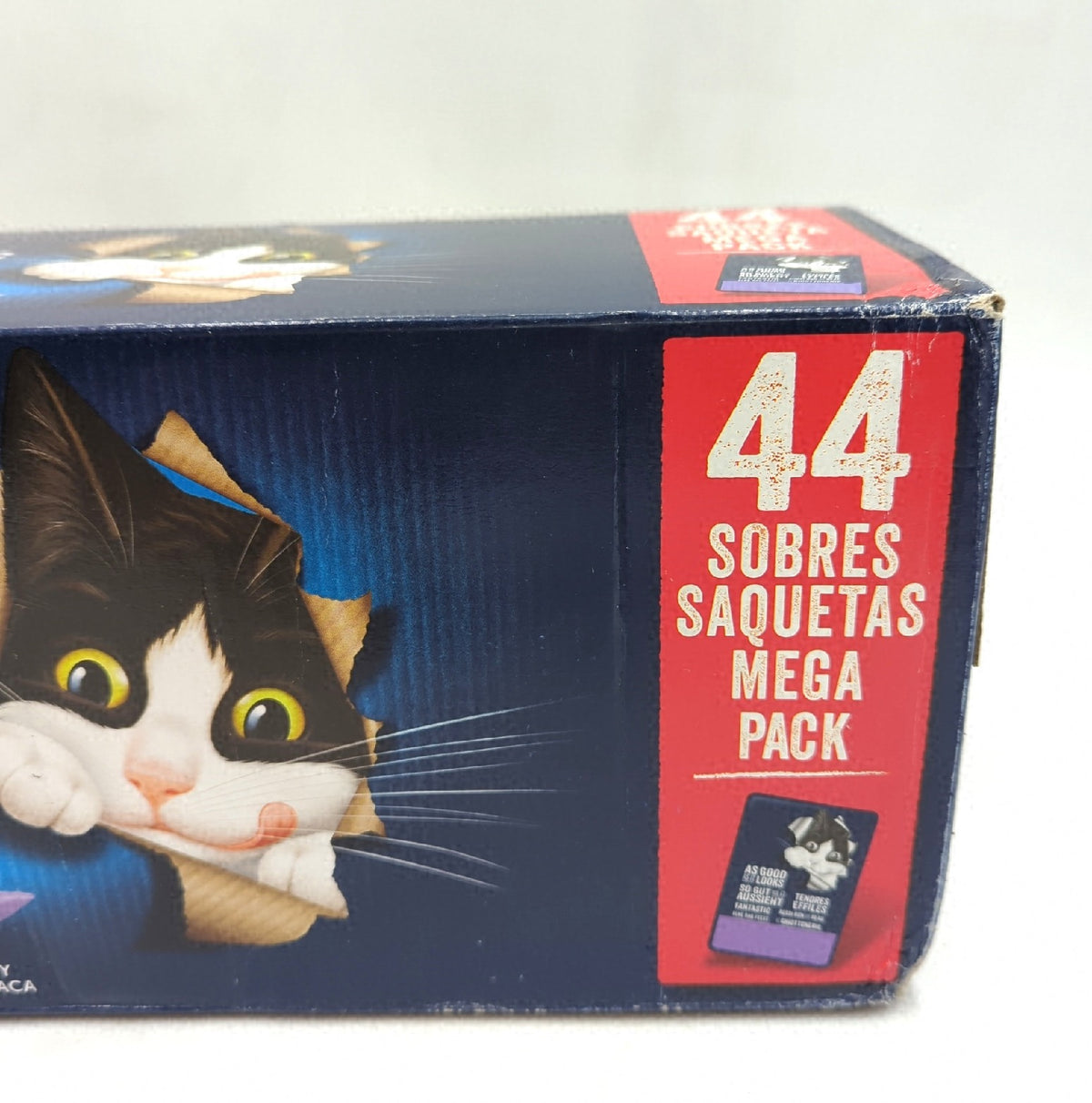 Felix Purina Fantastic Nassfutter Katzen fuer Erwachsene 44 Beutel je 85g mit Lachs Thunfisch Ochs Huhn