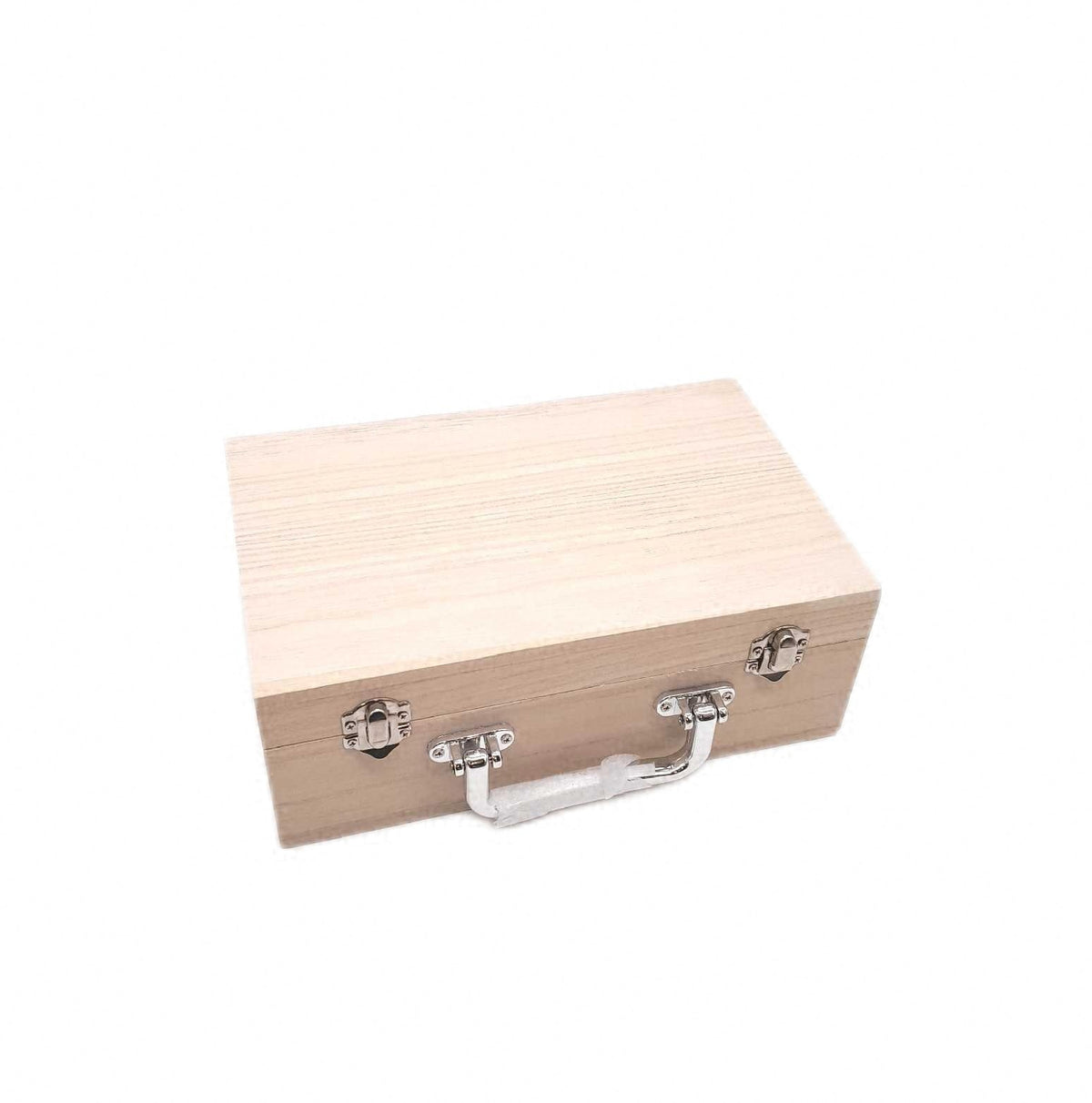 Spetsbst Holzkiste Holztruhe Holzbox mit Deckel Verschluss Kratzer auf Oberfläche